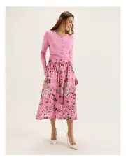 [REVIEW] Camellia Midi Skirt in Pink