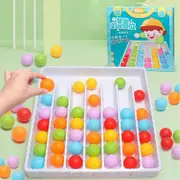 Color Sorting Ball Game - Kids Ball Sort Game, Rainbow Balls Sensory Game, Kids Color Sorting Toy, Interactive Puzzle Educational Board Game