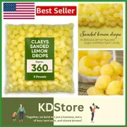 Sanded Lemon Drops Hard Candy - 5 lbs Ideal for Holiday Buffets and Celebrations