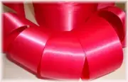 LAST 1 28 YARD ROLL SALE 1.5" OFFRAY GERANIUM SINGLE FACE SATIN DESIGNER RIBBON