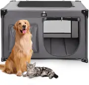 Dog Playpen, Oxford Fabric Dog Crate, Collapsible Portable Dog Crate for Dogs an