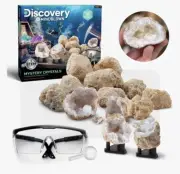 Discovery Kids Toy Mystery Crystals Geode Excavation Kit 14pc