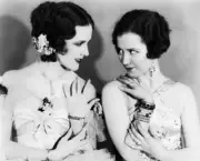 Mary Brian Doris Hill exchange glances in a Pre Code portrait of t- Old Photo