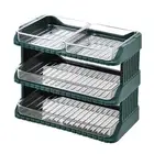 Storage Tray Large Capacity Detachable Prepare Dish Side Dishes Tray Transparent