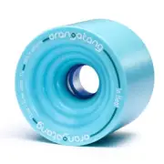 ORANGATANG LONGBOARD WHEELS IN HEAT 75MM BLUE 77A AUSTRALIAN SELLER