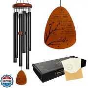 32" Sympathy Wind Chimes for Outside. Cardinal Memorial Windchimes for Loss o