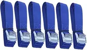 Gogogmee 6-Pack Lashing Straps with Buckles Quick Release Luggage Straps for Car Roof Rack Polyester Cargo Tie Down Straps