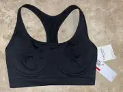 NWT Calvin Klein Black Wirefree Bonded Flex Unlined Bralette QF6945 XS $46