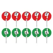 10Pcs Yes No Paddles Thumbs up Down Paddles for Activities Assessment