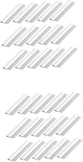 FRCOLOR 2sets Women's Shaver Eyebrow Trimmer Single Blade Razor Stainless Steel Eyebrow Shaper Safety Trimming Tool for Face Hair Removal 100pcs*2
