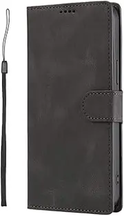 Leather Flip Wallet Case for Samsung Galaxy S22 S21 S20 FE Lite S10 E S9 S8 S7 Edge Note 8 9 10 20 Ultra Plus Phone Cover,Black,for Galaxy S10E