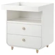 MYLLRA changing table with drawers, white