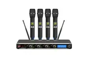 E-lektron UF-4013 Dynamic Digital 400 Channels UHF Wireless Tunable 4 Handheld Microphone System