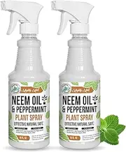 Mighty Mint Neem Oil & Peppermint Cold-Pressed Plant Nutrient Spray, 16oz - 2 Pack