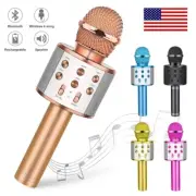 Wireless Bluetooth Karaoke Microphone Handheld Karaoke Mic Audio for Children US