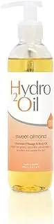 Hydro 2 Oil Sweet Almond Massage Oil 250ml - Water Dispersible Formula with Sweet Almond Oil for Nourishing Relaxation