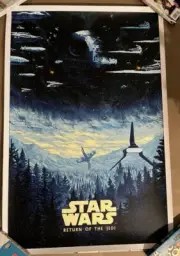 Star Wars Return Of The Jedi Poster Kilian Eng Art Print Mondo Bottleneck Lucas