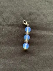 Moonstone (Opalite) Zipper Bling Handbag Jewellery One Of A Kind Handmade