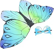 LIFKOME 1 Set Butterfly Wings Cape Butterflies Cape Prop Butterflies Wing Women Butterfly Costume Halloween Butterfly Wings Butterflies Costume Butterflies Fairy Costume Satin