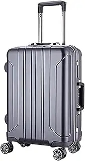 [BIRJXVTO] Carry-on Suitcase Luggage Luggage Aluminum Alloy Trolley Case Thick Stripe Suitcases Portable Durable Suitcase Carry-on Suitcases Carry On Luggages
