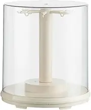 kokiya Clear Figure Display Case, Lightweight Countertop Container Showcase Rotating Display Stand for Dolls Mini Action Figures