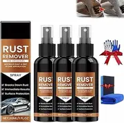 Nexa Rust Remover Spray, 2025 Upgrade Rusts Remover for Metal, Chains 30ml Iron Stain Car Scratch Cleaner for Multiple Surfaces, Multipurpose Stain Remove for Heavy Duty Rust Dissolver(3pcs)