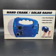 Emergency Radio, Alarm, Flash Light Hand Crank, Solar Power & Power Supply NIB