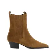 [Aeyde] Aeyde Side-panels Pointed-toe Ankle Boots 36 IT BROWN
