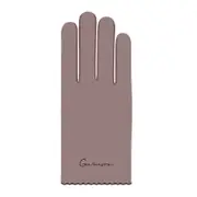 Winter Warm Windproof Self-heating Embroidery Thin Touch Screen Gloves Women Outdoor Motorcycle Riding Touch-screen Glove COFFEE COLOR