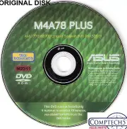 ASUS GENUINE VINTAGE ORIGINAL DISK FOR M4A78 PLUS Motherboard Disk M2311