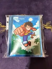 One Piece Card Game Official Sleeves: Assortment 8 - Pixel Art Monkey.D.Luffy