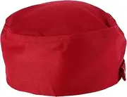 [FOMIYES] Professional Chef Hat for Men and Women Stylish Sushi Headband Breathable Polyester for Western Restaurants Elegant Kitchen Hat for Waitstaff Red