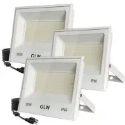 3 Pack 100W LED Flood Lights Outdoor,10000LM Super Bright Security Lights, IP...