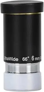 Astronomical Telescope Accessories 1.25 Inches 66 Degree 6Mm Wide-Angle Eyepiece