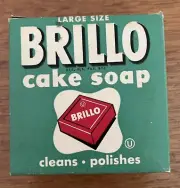 Vintage Brillo Cleanser Cake Soap with Box Brooklyn New York NOS