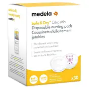 Medela Safe & Dry - Breastfeeding Pads Ultra Disposable Fine - Regular x30