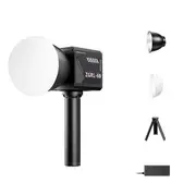 60W Pro LED Video Light Three-Color Photographic Studio Light 2800K-6500K 8000mAh for Video Livestreaming EU Plug Black