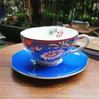 在飛比找ETMall東森購物網優惠-現貨Wedgwood瑋致活嫣紅牡丹骨瓷茶杯中國風水杯歐式咖啡