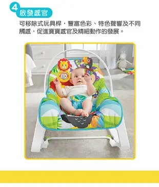 【Fisher price 費雪】動物安撫躺椅