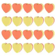 20 Pcs Nail Buffer 100/180 Grit Sponge Buffing, Heart Shaped Mini Nail Files