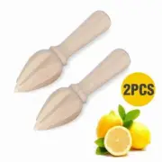 Wooden Lemon Squeezer 2PCS Reamer Kitchen Juicer Citrus Squeezer Extractor