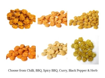 Rice Crackers - Chilli BBQ Curry Black Pepper Herb Baked Fried Thai Japanese UK