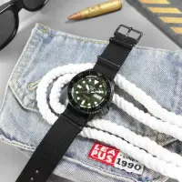 在飛比找momo購物網優惠-【SEIKO 精工】5 Sports 機械錶 軍事風格 星期