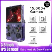 Open Source R36S Retro Handheld Video Game Console Linux System 3.5 Inch IPS Scr