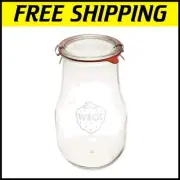Elegant 2.5L Weck Tulip Jar - Airtight Glass Storage for Sourdough and Canning