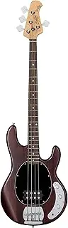Sterling by Music Man RAY4-WS-R1 Sterling by Music Man StingRay Ray4 Bass Guitar, Walnut Satin, Walnut Satin