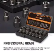 Impact Bolt and Nut Remover Extractor Tool 13 pieces Set with Solid Storage Case