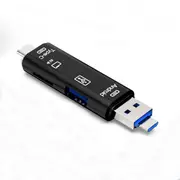Universal 5-in-1 OTG Card Reader Micro USB Type-c TF Card Reader For Phone Computer Memory Card