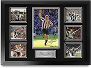 HWC Trading FR A2 Alan Shearer Magpies Printed Memorabilia Signed Autograph Photograph Display for Football Fans and Supporters - A2 Framed