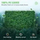 12PCS 24x16 Inch Artificial Grass Wall Panels Boxwood Hedge Screen UV